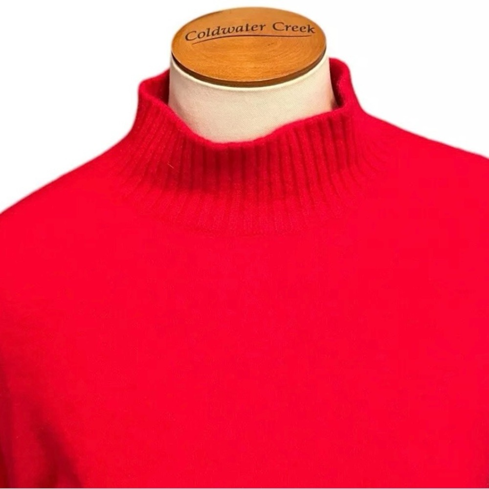 Land’s End Red Cashmere Sweater Medium